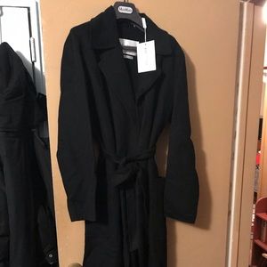 Max Mara Manuel Belted Camel Hair Coat w/ Tags - Black - Size 16